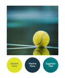 Electric Lime, Marine Navy, Egyptian Teal