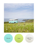 Hawaii, Lime, Light Dove grey