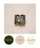 Dark Olive, Chateau, Antique White