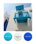 Blue Jewel, Light Dove Grey, Cobalt Blue