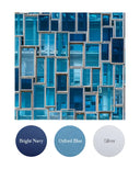 Bright Navy, Oxford Blue, Silver