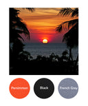 Persimmon, Black, French Grey