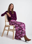Brushed Floral Skirt