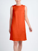Sleeveless Linen Shift Dress