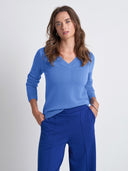 Wool Cashmere V-Neck Jumper