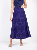 Embroidered A Line Skirt