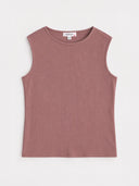 Sleeveless Rib Tee