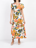 Floral Print Tie Back Dress