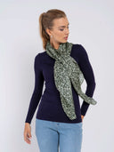 Sylvie Leopard Square Silk Scarf