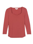 3/4 Sleeve Sweetheart Top