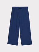 Drawstring Wide Leg Linen Trousers