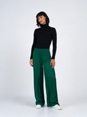 Satin Wide Leg Trousers