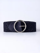 Pria Plaited Suede Belt