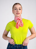 Border Floral Print Scarf